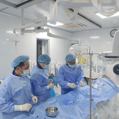 PHÒNG CAN THIỆP TIM MẠCH TẠI BỆNH VIỆN QUÂN Y 121 SỨC HỒI SINH SAU DỊCH BỆNH COVID-19