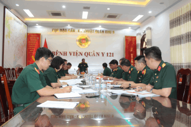 BỆNH VIỆN QUÂN Y 121 TỔ CHỨC HỘI NGHỊ ĐẢNG ỦY THÁNG 4 NĂM 2025