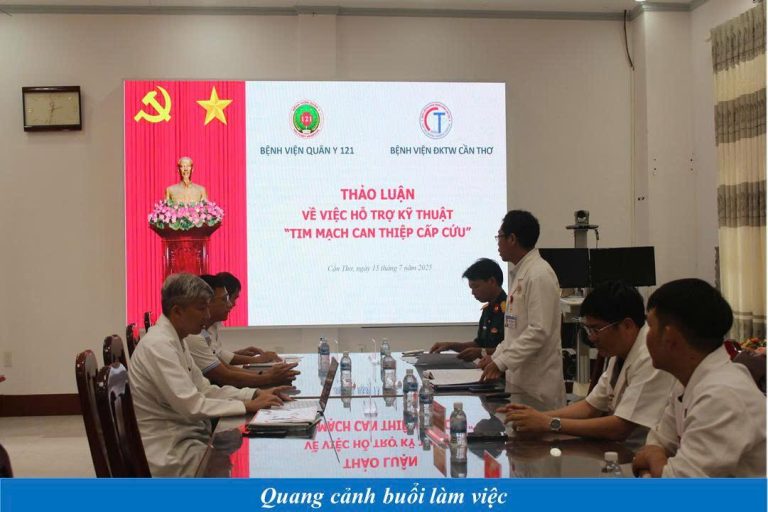 BỆNH VIỆN QUÂN Y 121 NÂNG CAO NĂNG LỰC CHUYÊN MÔN CAN THIỆP MẠCH VÀNH CẤP CỨU