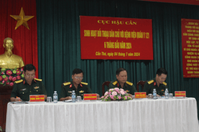 CỤC HẬU CẦN SINH HOẠT ĐỐI THOẠI DÂN CHỦ CƠ SỞ VỚI BỆNH VIỆN QUÂN Y 121