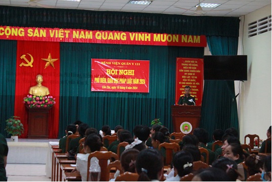 BỆNH VIỆN QUÂN Y 121 TỔ CHỨC PHỔ BIẾN, GIÁO DỤC PHÁP LUẬT NĂM 2024