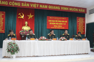QUÂN KHU SINH HOẠT ĐỐI THOẠI DÂN CHỦ CƠ SỞ VỚI BỆNH VIỆN QUÂN Y 121 NĂM 2024