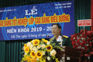 BỆNH VIỆN QUÂN Y 121 TỔ CHỨC LỄ TRAO BẰNG TỐT NGHIỆP CỬ NHÂN CAO ĐẲNG ĐIỀU DƯỠNG NĂM 2023