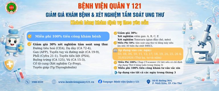 Bệnh viện Quân y 121 xin trân trọng thông báo