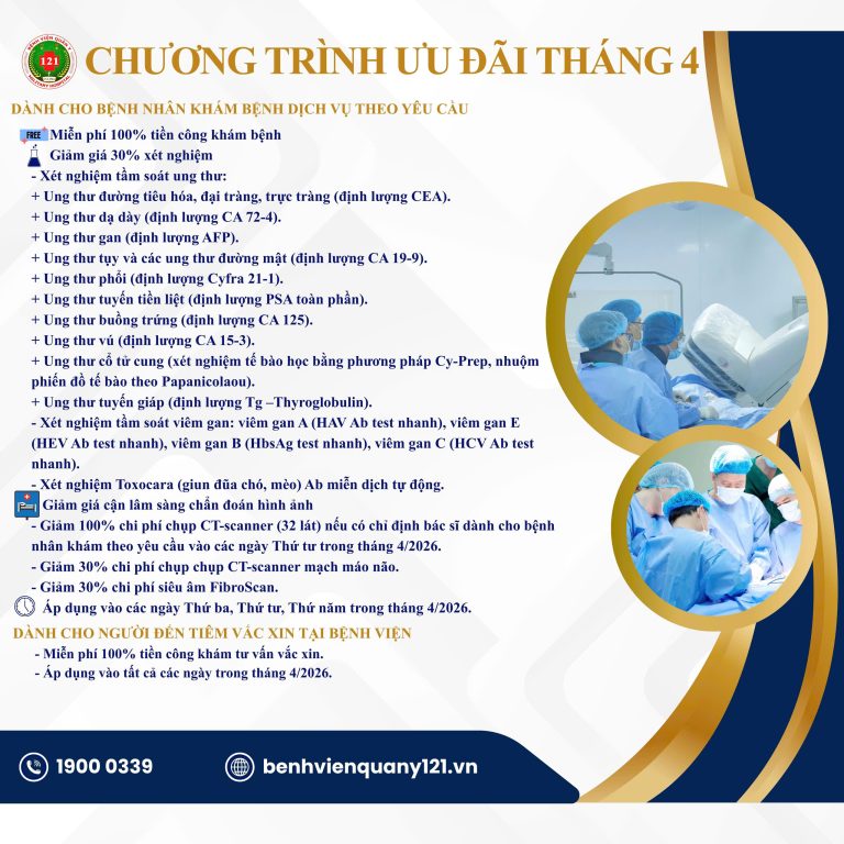 Bệnh viện Quân y 121 xin trân trọng thông báo